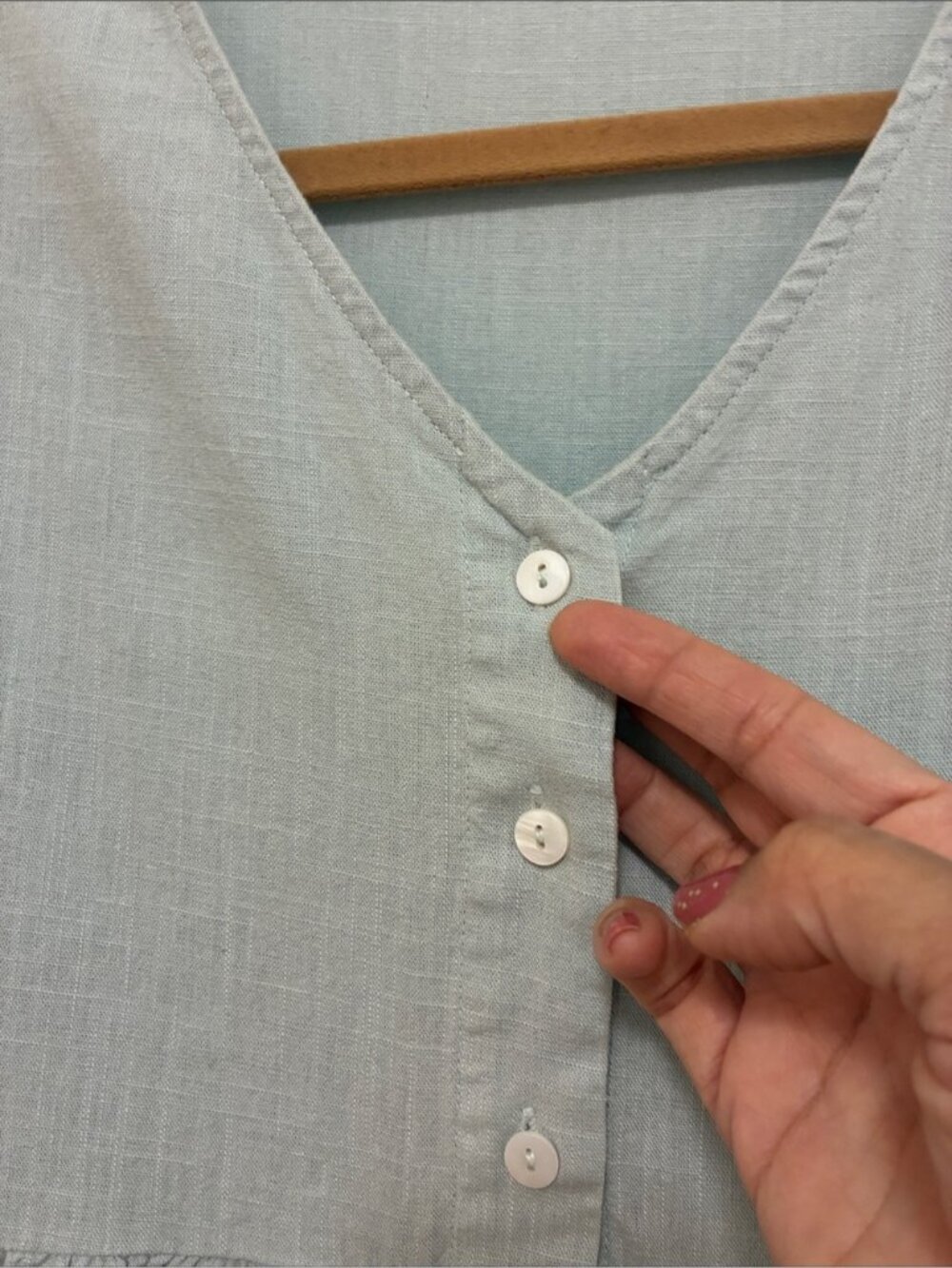 Flax Mini blue dress - Picture 2 of 8